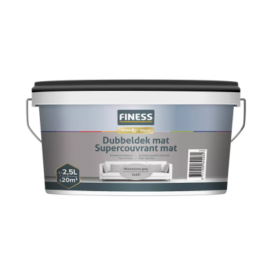 Finess Dubbeldek Mat 2.5 Liter Moonstone Grey