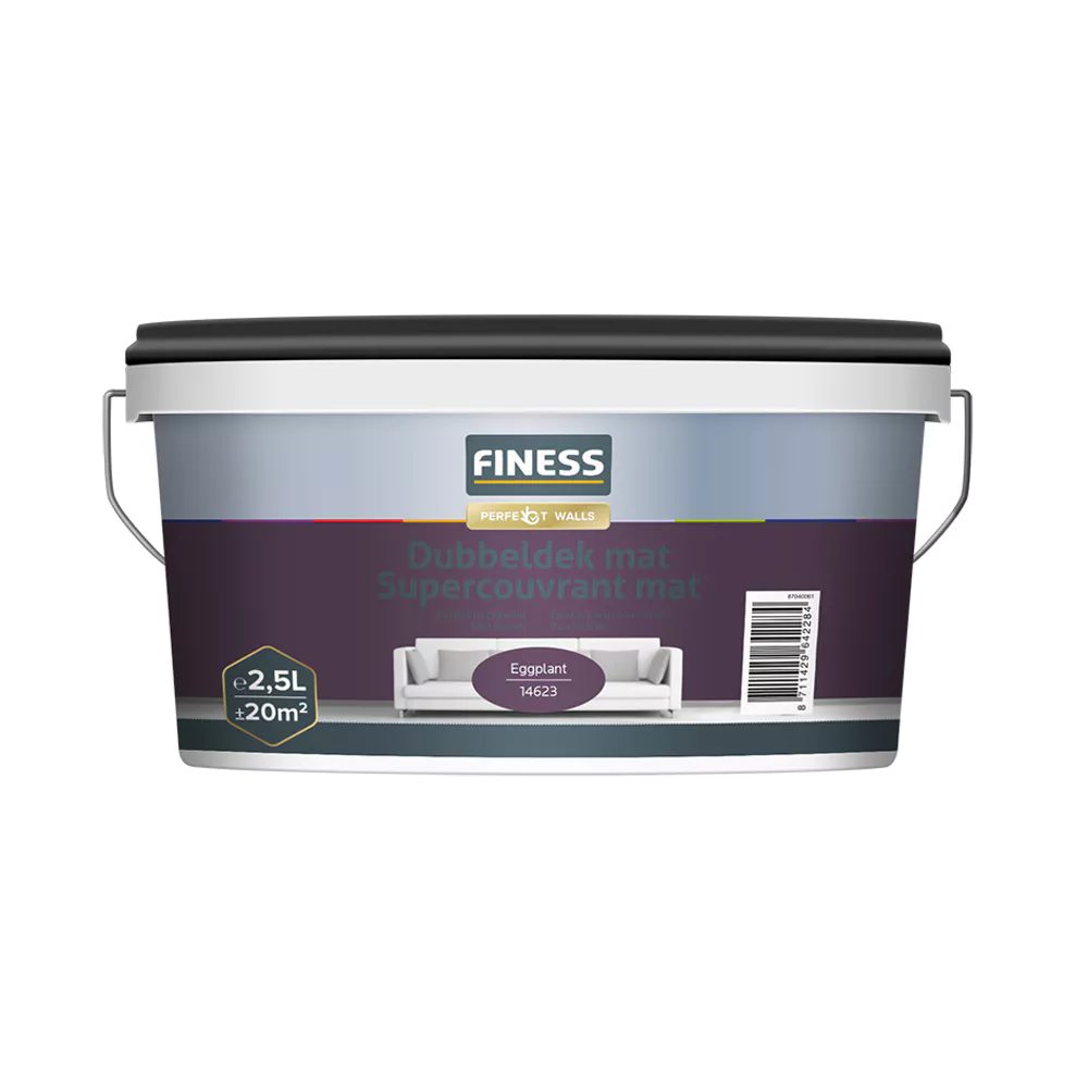 Finess Dubbeldek Mat 2.5 Liter Eggplant