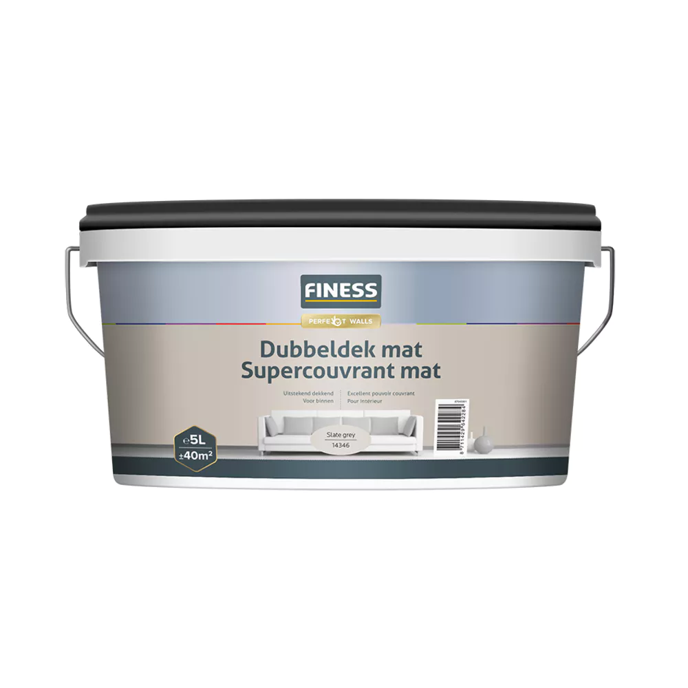 Finess Dubbeldek Mat 5 Liter Slate Grey