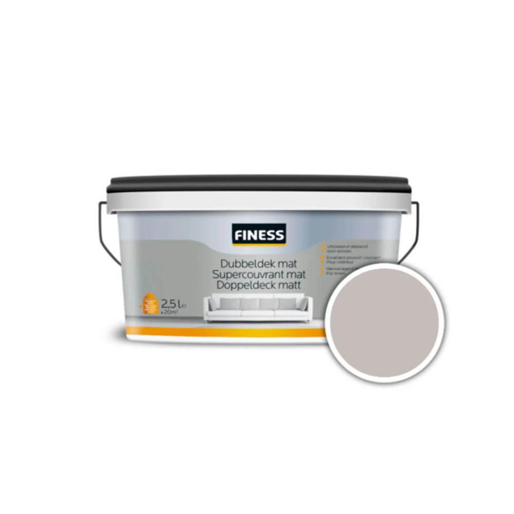 Finess Dubbeldek Mat Taupe Grey (14620) 2,5L