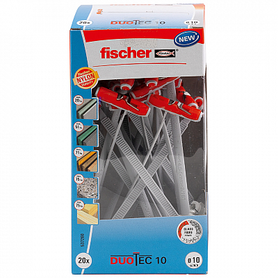 Fischer Hollewandplug DuoTec 10 mm 20 stuks