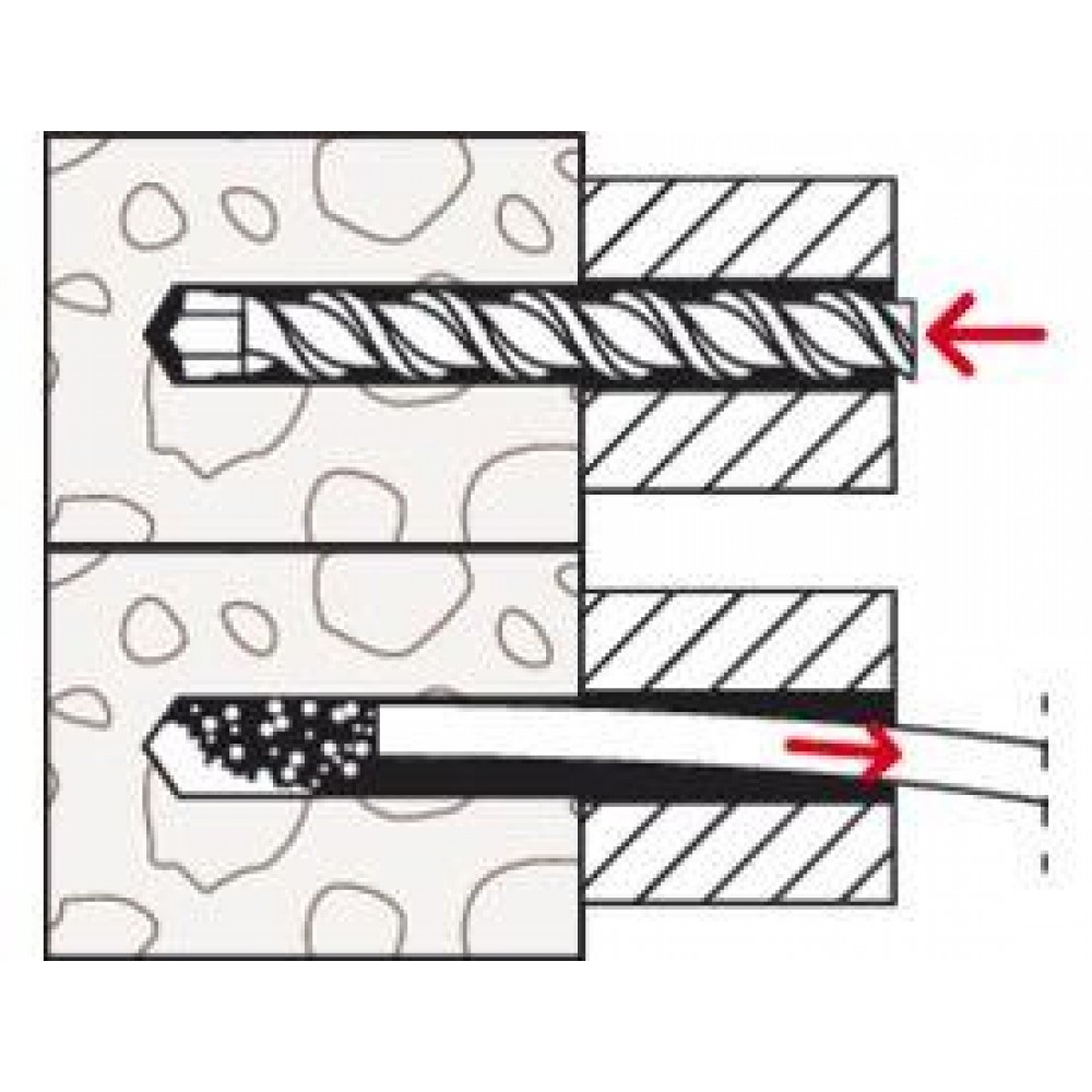 Fischer Constructieplug SXR zonder veiligheidschroef