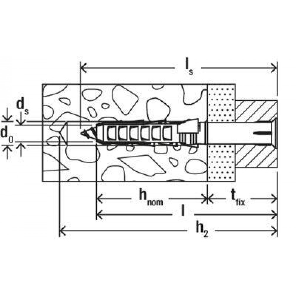 Fischer Constructieplug SXR zonder veiligheidschroef