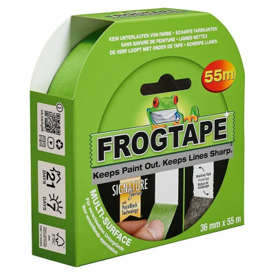 Frogtape afplaktape multi surface groen 36 mm x 55 m