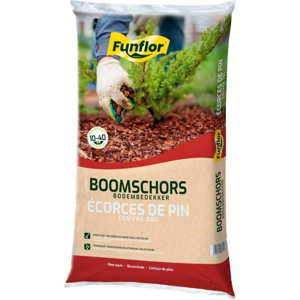 Funflor Boomschors Fijn 10-40mm 40LTR bodembedekker
