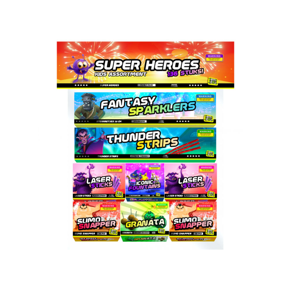 Super Heroes Kids Assortiment