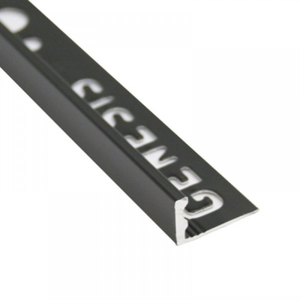 Genesis tegelprofiel mat zwart recht 12mm 250cm