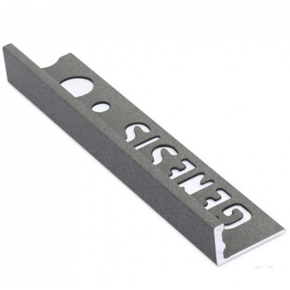 TEGELSTRIP ALU RECHT D/GRANIET 10MM