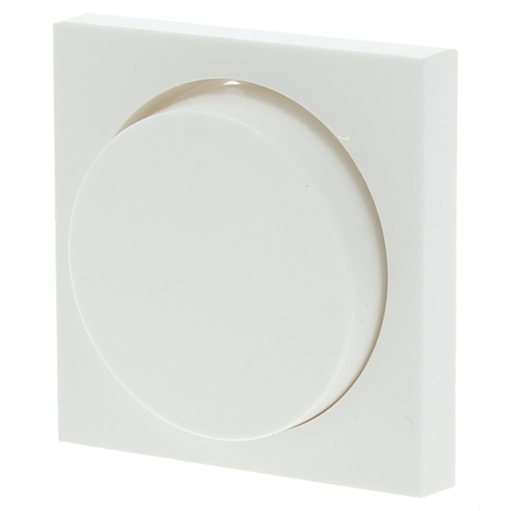 Gira System 55 centraalplaat met knop dimmer - polarwit