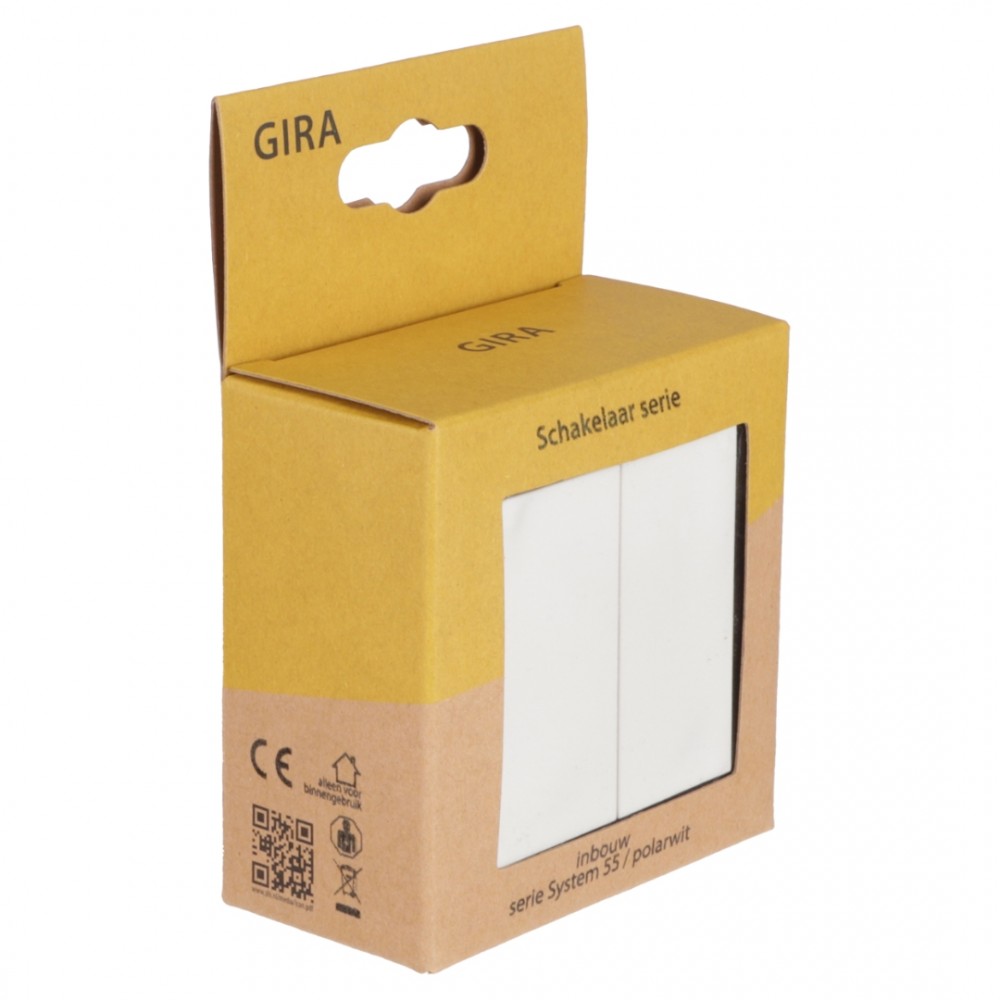 Gira System 55 schakelaar inbouw - serie