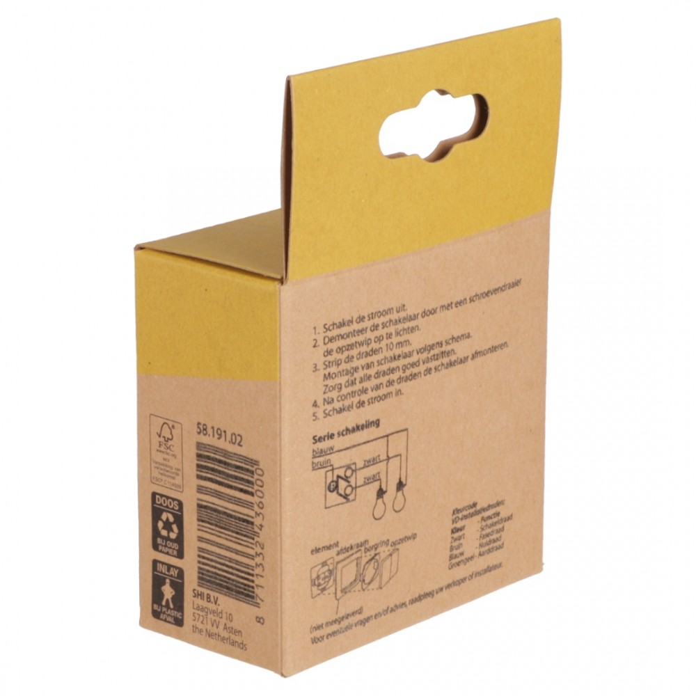 Gira System 55 schakelaar inbouw - serie