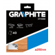 Graphite Circelzaagblad 255mm Asgat 30mm Tanden 40 Dikte 3.2 Vulringen 16/20/25 TCT