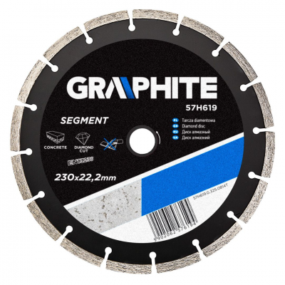 Graphite Diamantschijf 230x22,2x8,0x2,7mm Segment