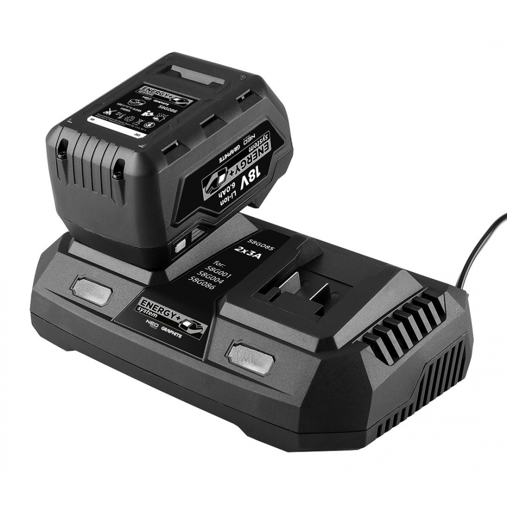 Graphite Energy+ Dubbel Laadstation 6,0 amp p/u