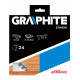 Graphite Circelzaagblad 165mm Asgat 30mm Tanden 24 Dikte 2.8 Vulringen 16/20/25 TCT