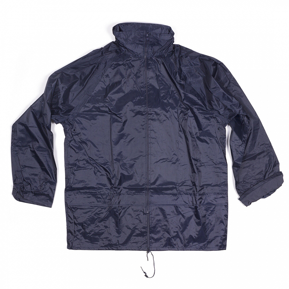 Greenlands regenpak - wind- en waterdicht - blauw - maat M - met capuchon   