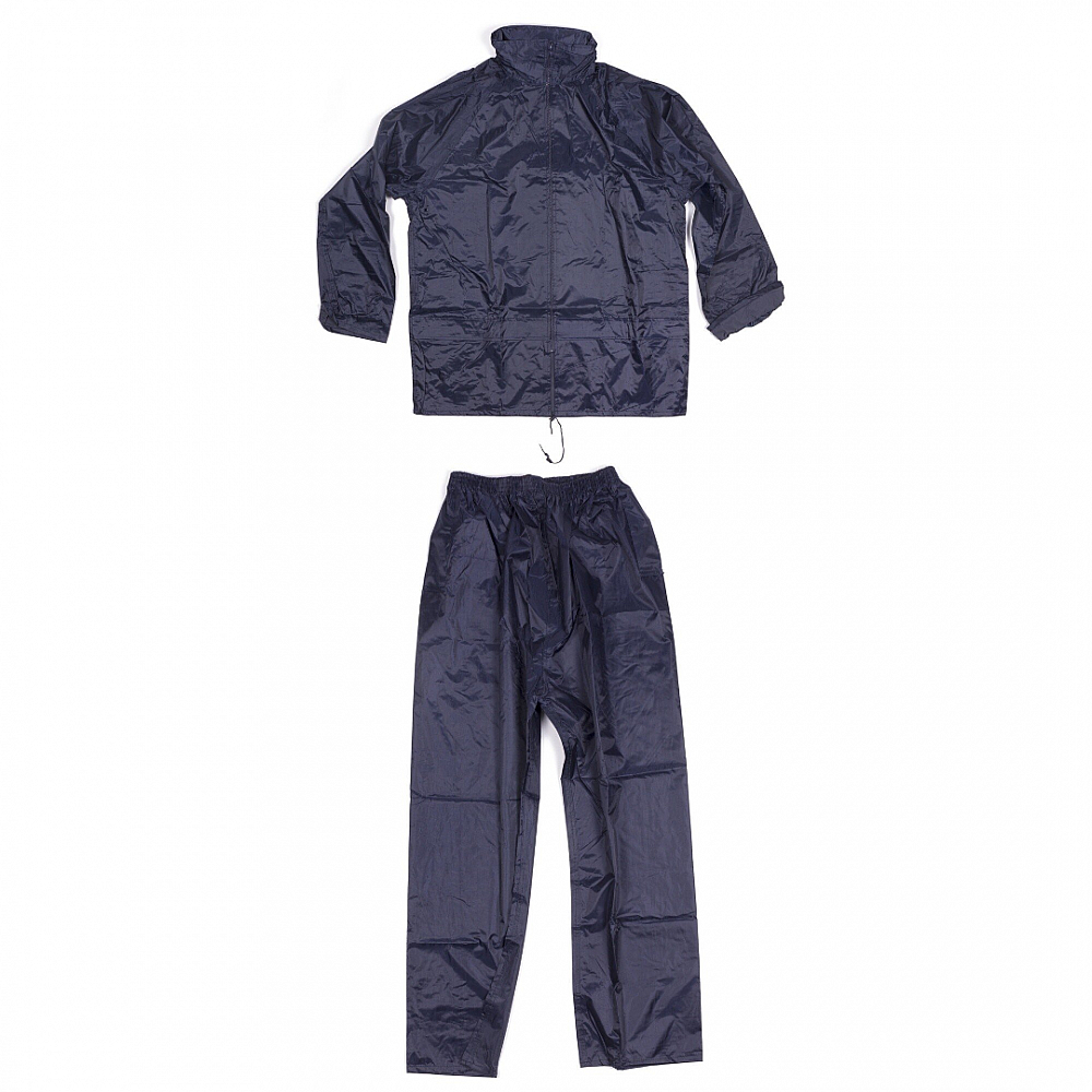 Greenlands regenpak - wind- en waterdicht - blauw - maat M - met capuchon   