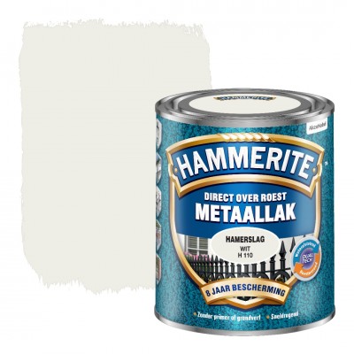 Hammerite metaallak wit hamerslag 750 ml