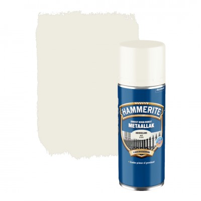 Hammerite metaallak spuitbus hoogglans wit 400 ml