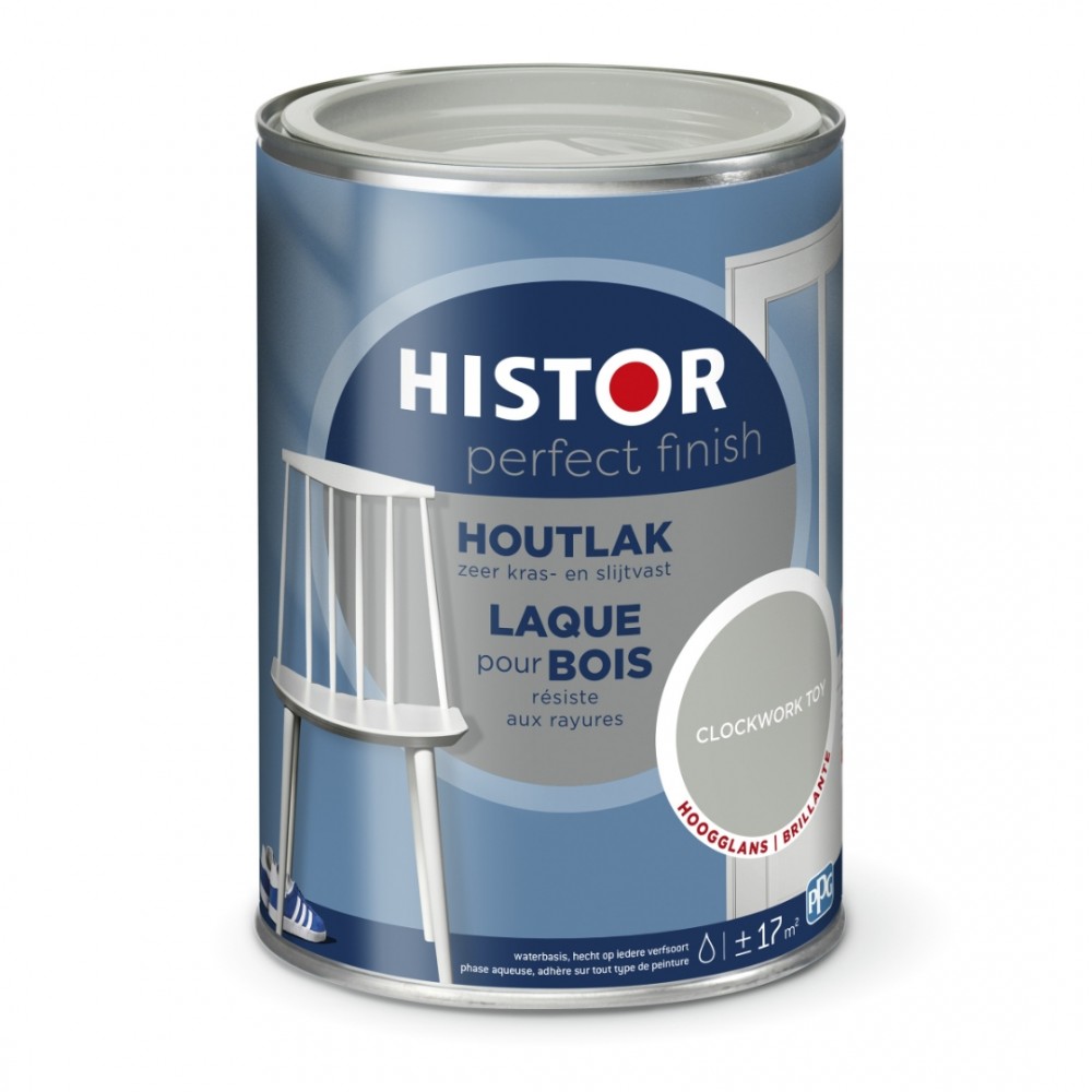 Histor Perfect Finish houtlak clockwork toy hoogglans 1,25 liter