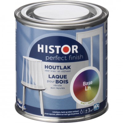 Histor Perfect finish houtlak mat RAL kleur 250 ml
