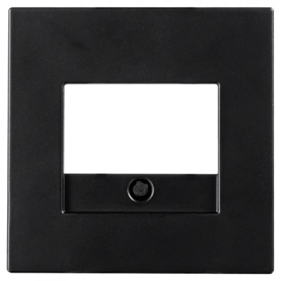 ION Industries V1/J1 centraalplaat TAE/UAE/USB - 55 x 55 mm - mat zwart