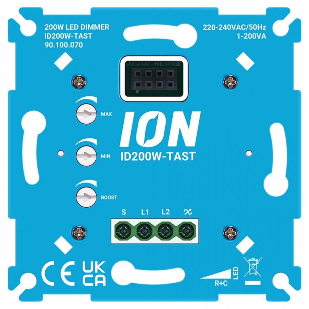ION Industries tastdimmer LED - 200W - blauw 