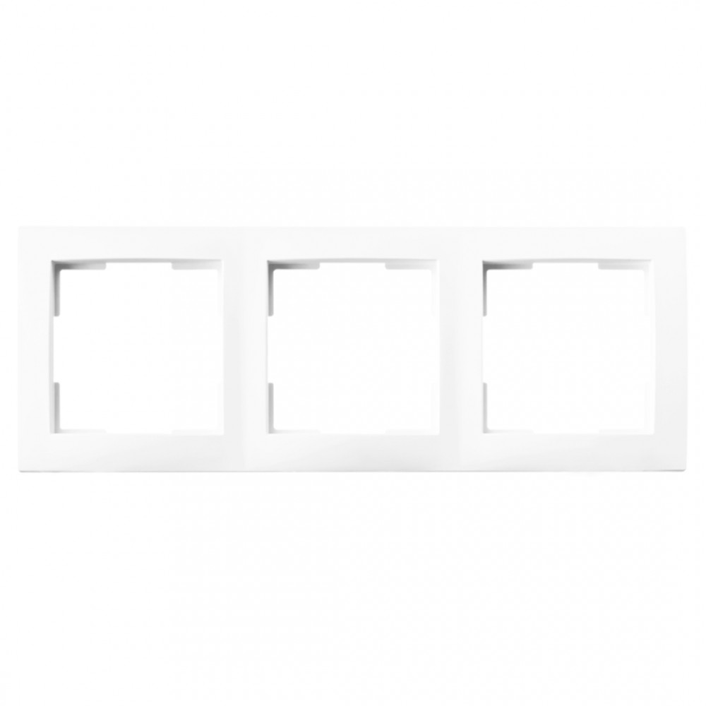 ION Industries E1 afdekraam 3-voudig - verticaal/horizontaal - 224 x 80 x 11 mm - actief wit   