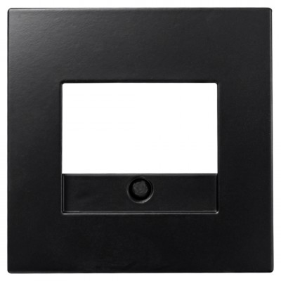 ION Industries E1 centraalplaat TAE/UAE/USB - 55 x 55 mm - mat zwart