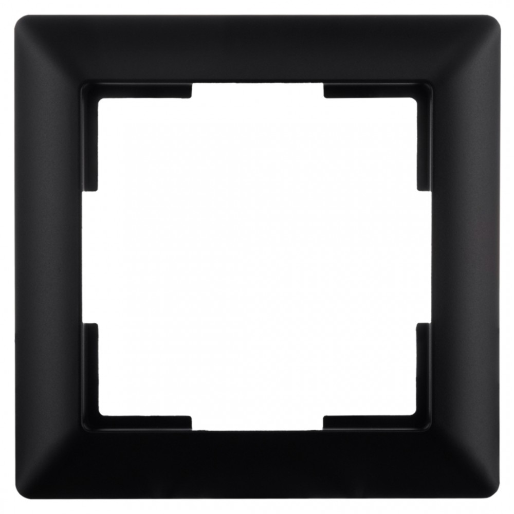 ION Industries J1 afdekraam 1-voudig - verticaal/horizontaal - 80 x 80 x 11 mm - mat zwart