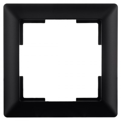 ION Industries J1 afdekraam 1-voudig - verticaal/horizontaal - 80 x 80 x 11 mm - mat zwart