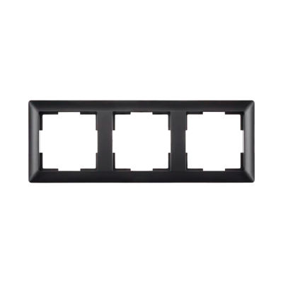 ION Industries J1 afdekraam 3-voudig - verticaal/horizontaal - 224 x 80 x 11 mm - mat zwart