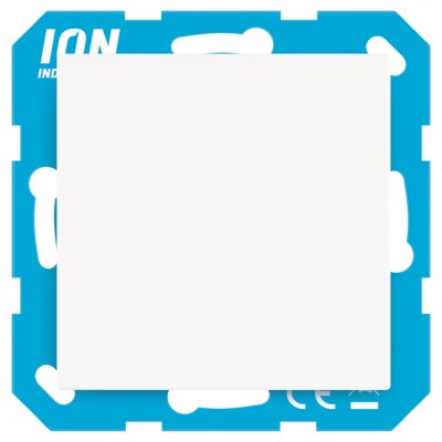 ION Industries E1 blindplaat - 71 x 71 mm - actief wit