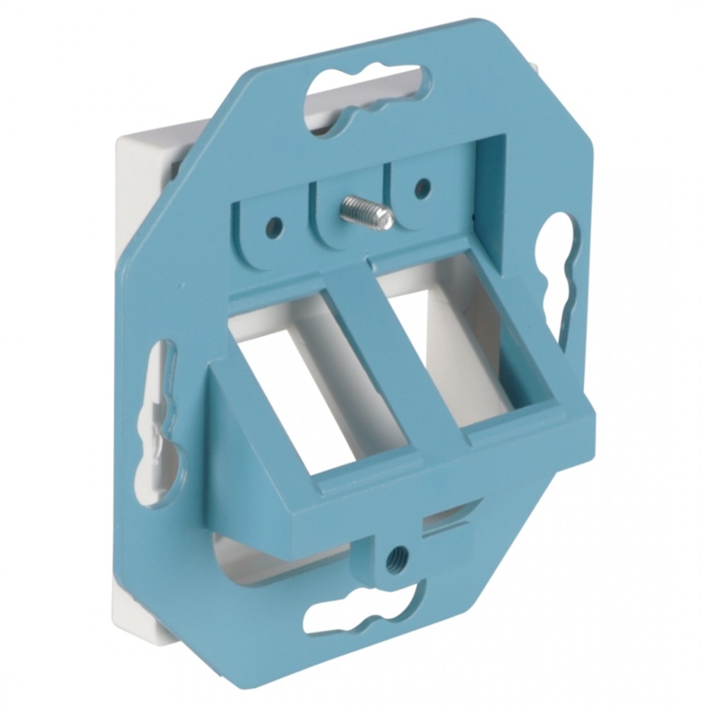 ION Industries V1/J1 contactdoos inbouw - UTP - 2 x CAT6 - 30 gr - alpin wit