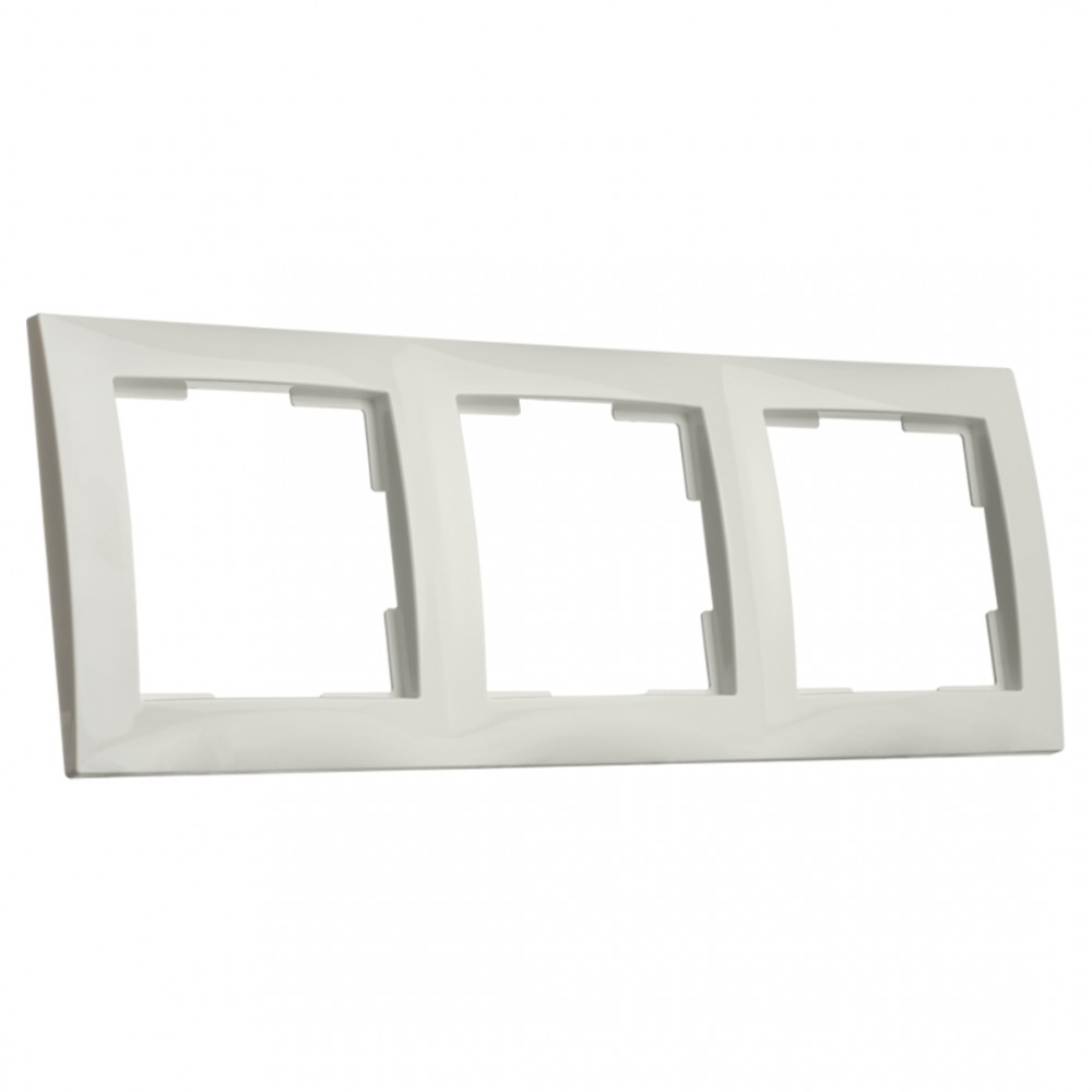 ION Industries E1 afdekraam 3-voudig - verticaal/horizontaal - 224 x 80 x 11 mm - actief wit   