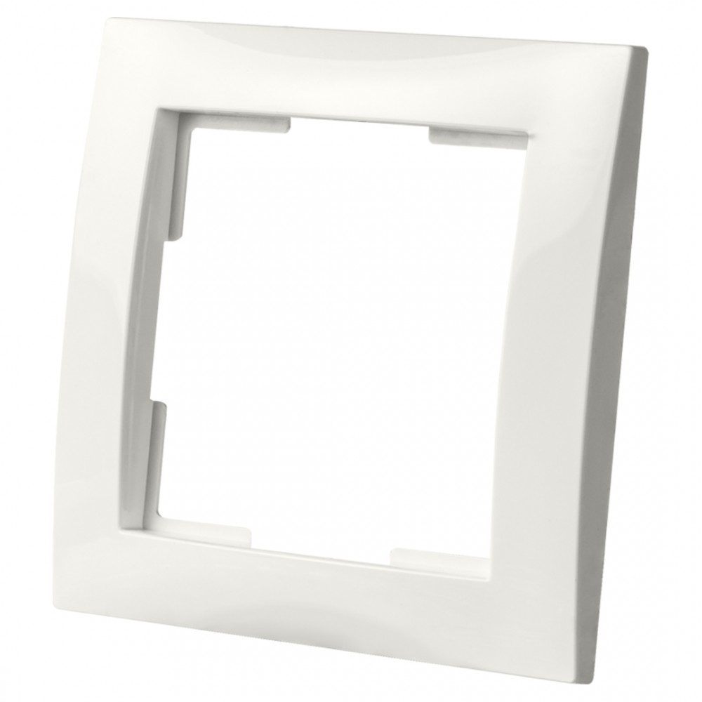 ION Industries E1 afdekraam 1-voudig - verticaal/horizontaal - 80 x 80 x 11 mm - actief wit