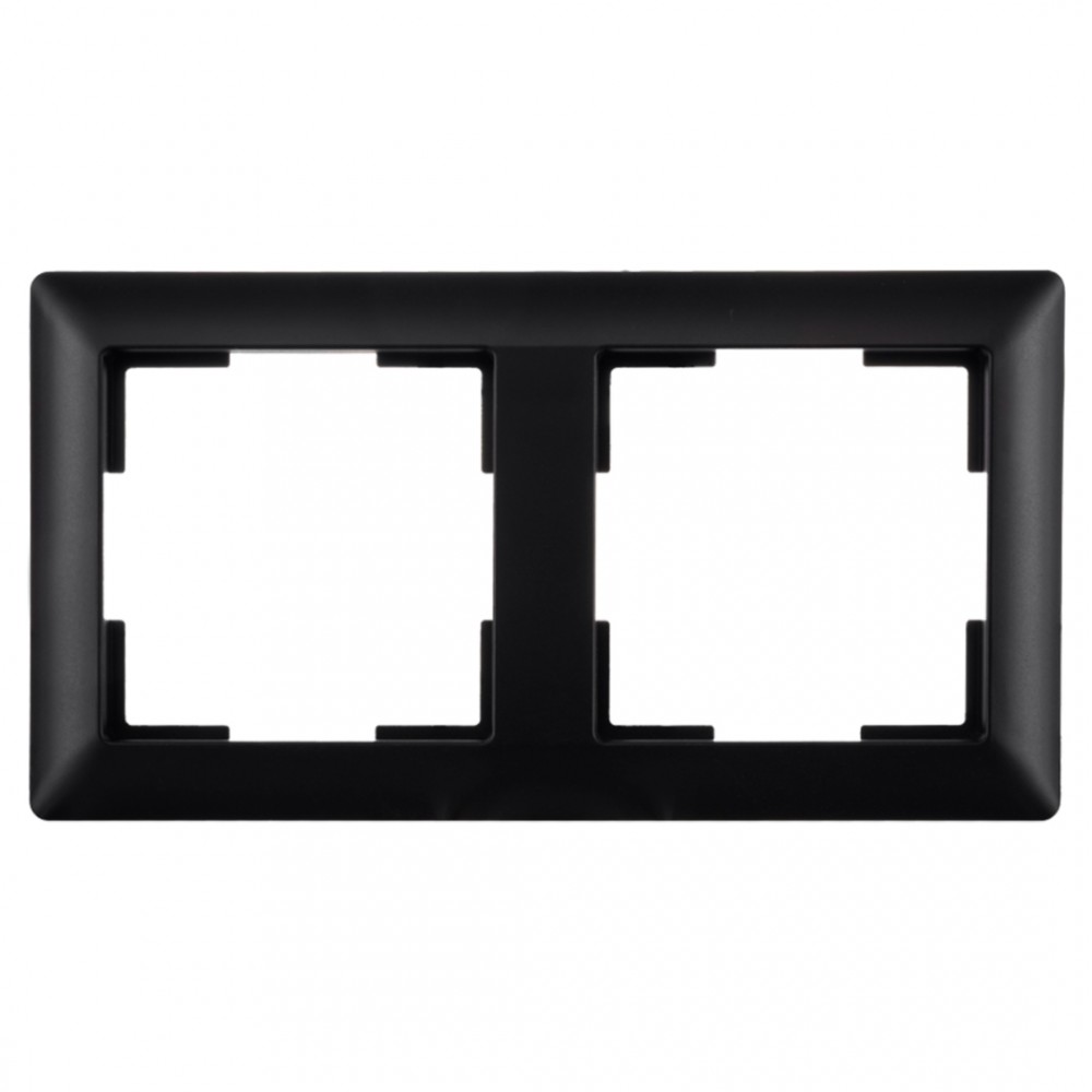 ION Industries J1 afdekraam 2-voudig - verticaal/horizontaal - 153 x 80 x 11 mm - mat zwart