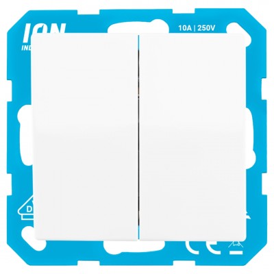 ION Industries E1 schakelaar inbouw - wissel/wissel - actief wit