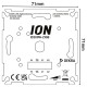 ION Industries dimmer inbouw - LED - Zigbee - 1-200W - RC element - blauw