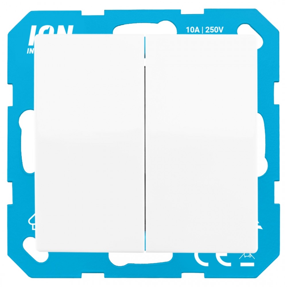 ION Industries E1 schakelaar inbouw - serie - actief wit