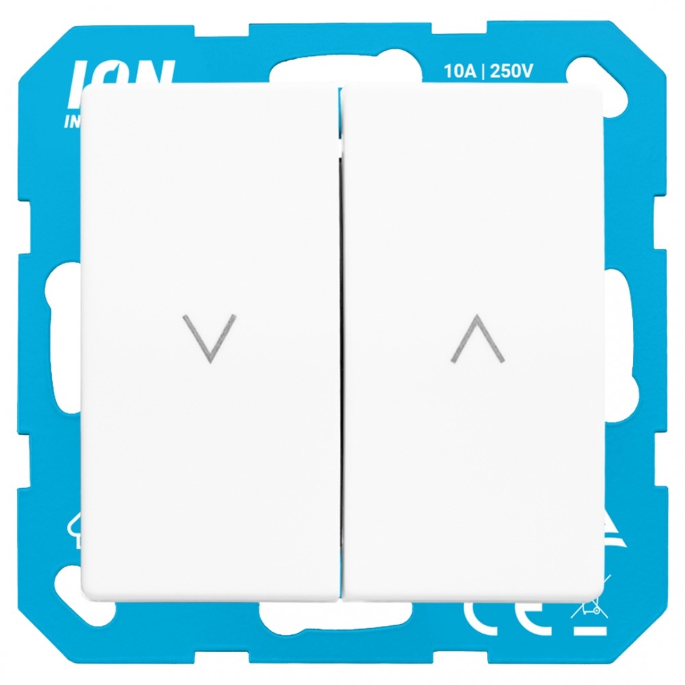 ION Industries E1 jaloezieschakelaar inbouw - actief wit
