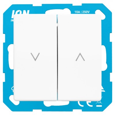 ION Industries E1 jaloezieschakelaar inbouw - actief wit