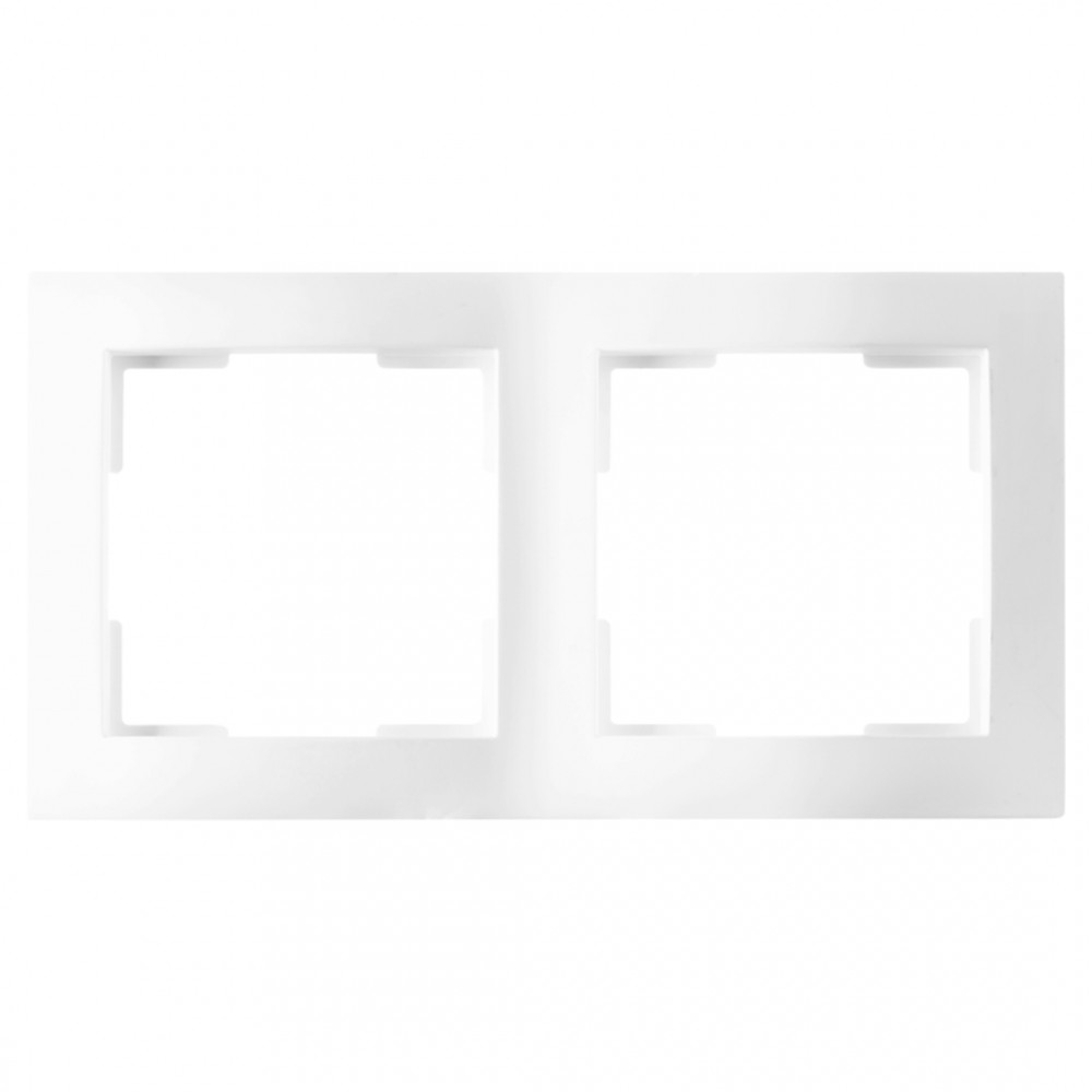 ION Industries E1 afdekraam 2-voudig - verticaal/horizontaal - 153 x 80 x 11 mm - actief wit