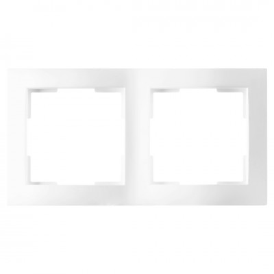 ION Industries E1 afdekraam 2-voudig - verticaal/horizontaal - 153 x 80 x 11 mm - actief wit