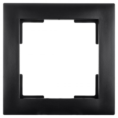 ION Industries E1 afdekraam 1-voudig - verticaal/horizontaal - 80 x 80 x 11 mm - mat zwart