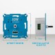 ION Industries dimmer inbouw - LED - 1-200W - DR - WIFI - RC element - blauw