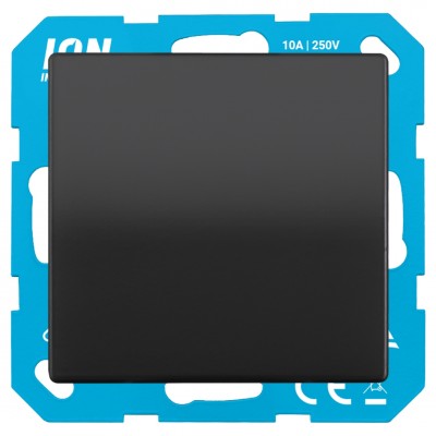 ION Industries V1/J1 schakelaar inbouw - impuls - mat zwart