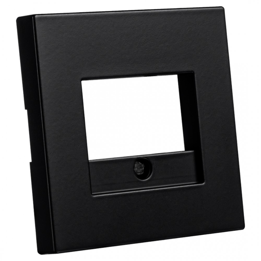 ION Industries V1/J1 centraalplaat TAE/UAE/USB - 55 x 55 mm - mat zwart