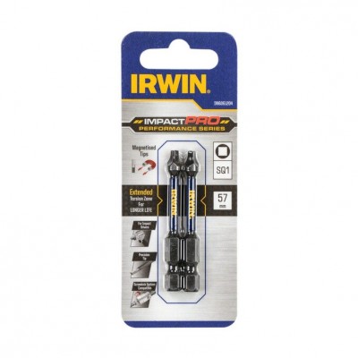 Irwin bits vierkant SQ1 Impact PRO 57mm, 2 stuks - IW6061204