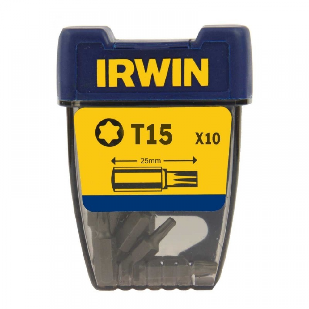 Irwin bits Torx TX15 - 1/4 25mm 10 stuks - 10504352